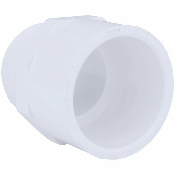 Charlotte Pipe And Foundry 1-1/4 In. x 1-1/4 In. Schedule 40 Male PVC Adapter PVC 02109  1200HA